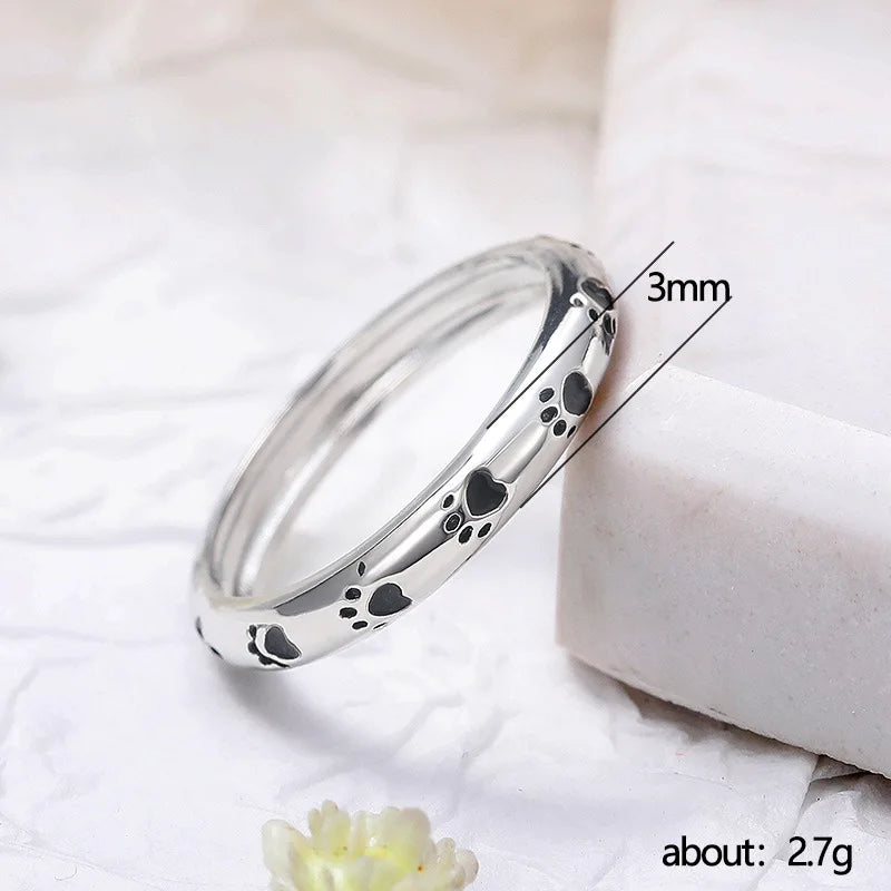 Petite Paw Print Ring