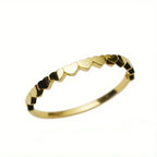 Dainty Heart Contour Ring