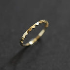 Dainty Heart Contour Ring