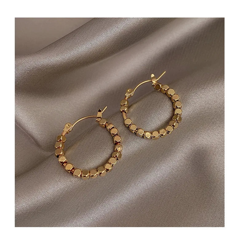 The Geometric Beaded Hoops