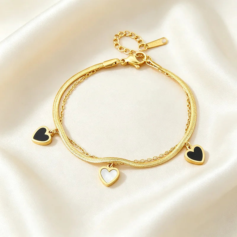 Layered Snake Chain Bracelet