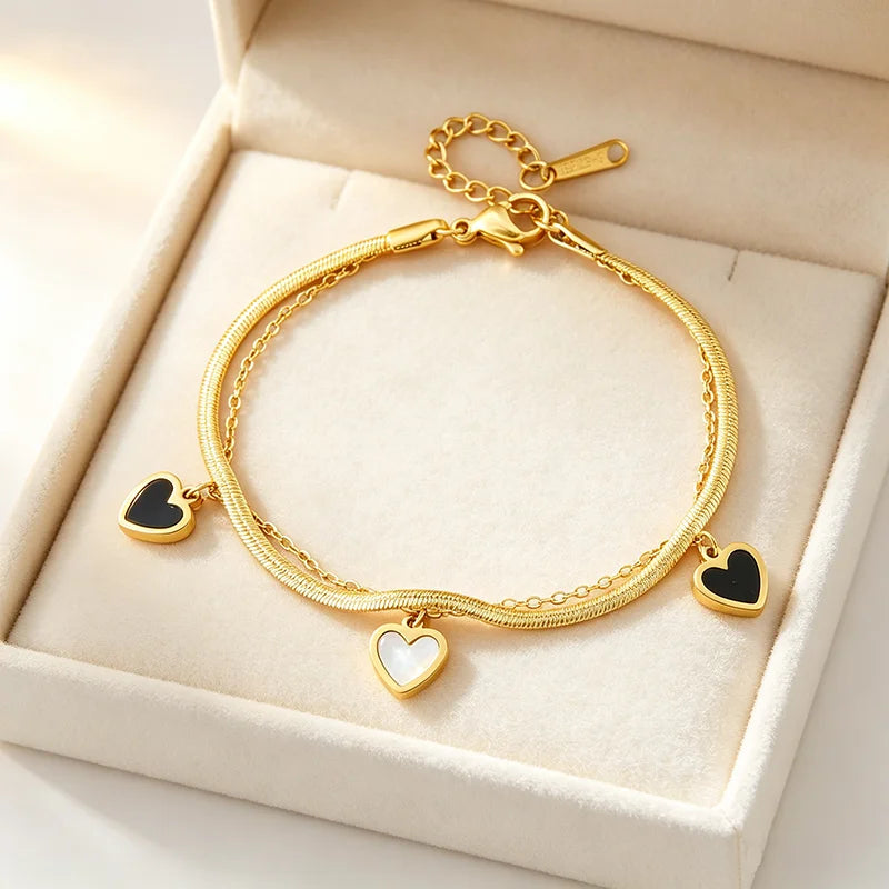 Layered Snake Chain Bracelet