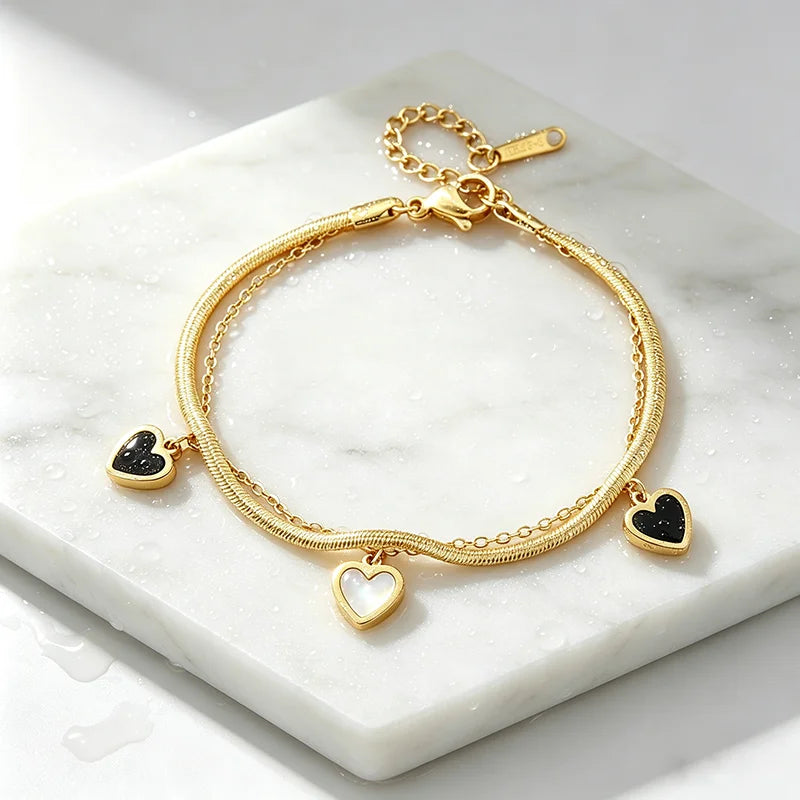 Layered Snake Chain Bracelet
