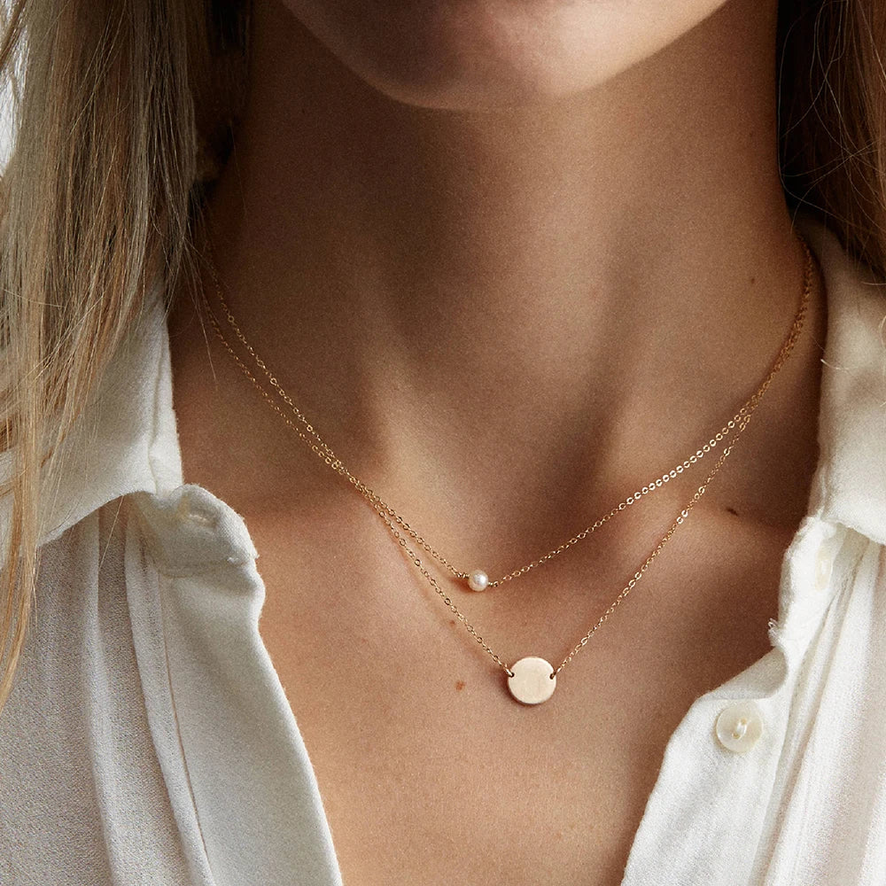 Lustrous Pearl Drop Necklace