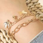 Delicate Layered Heart Bracelet