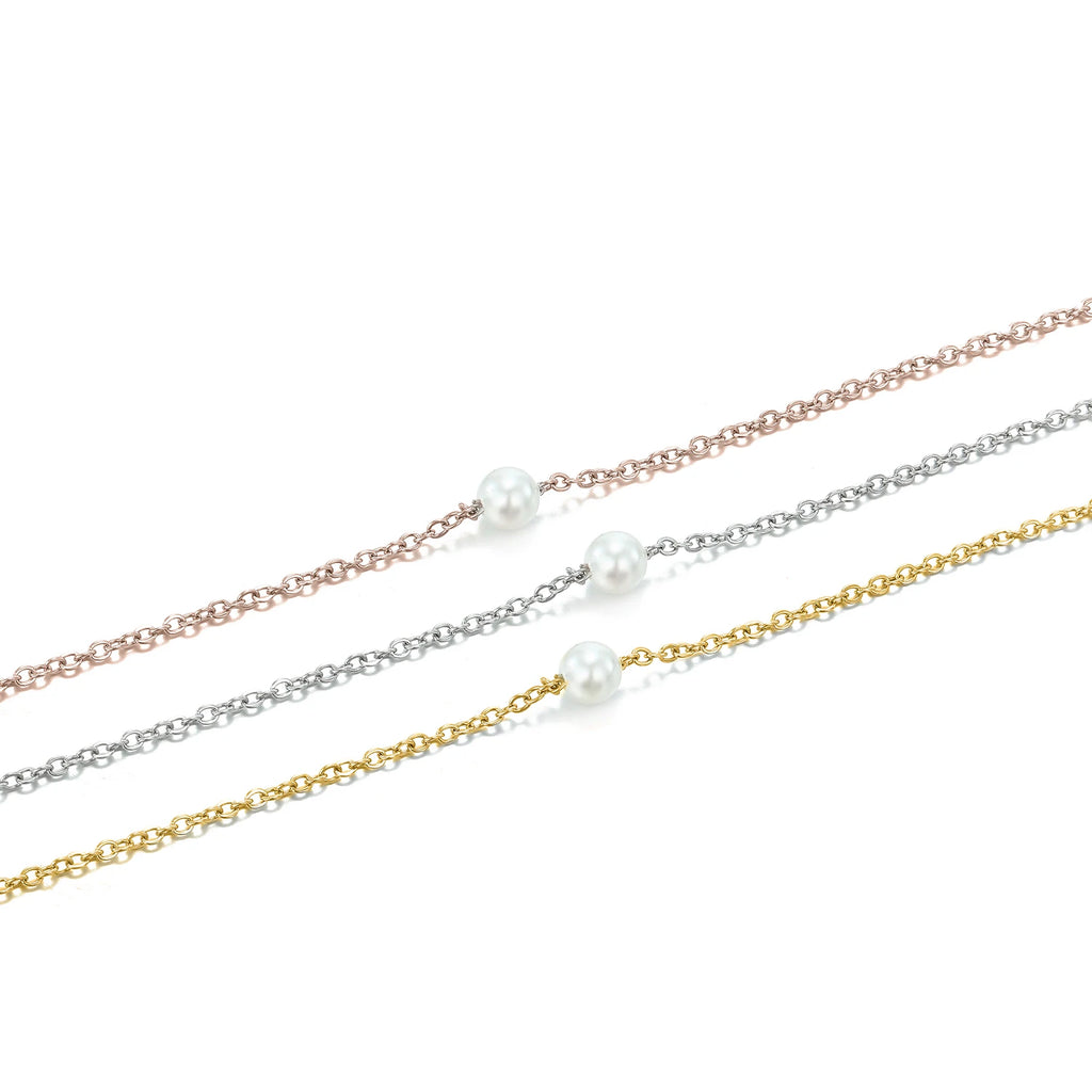 Lustrous Pearl Drop Necklace
