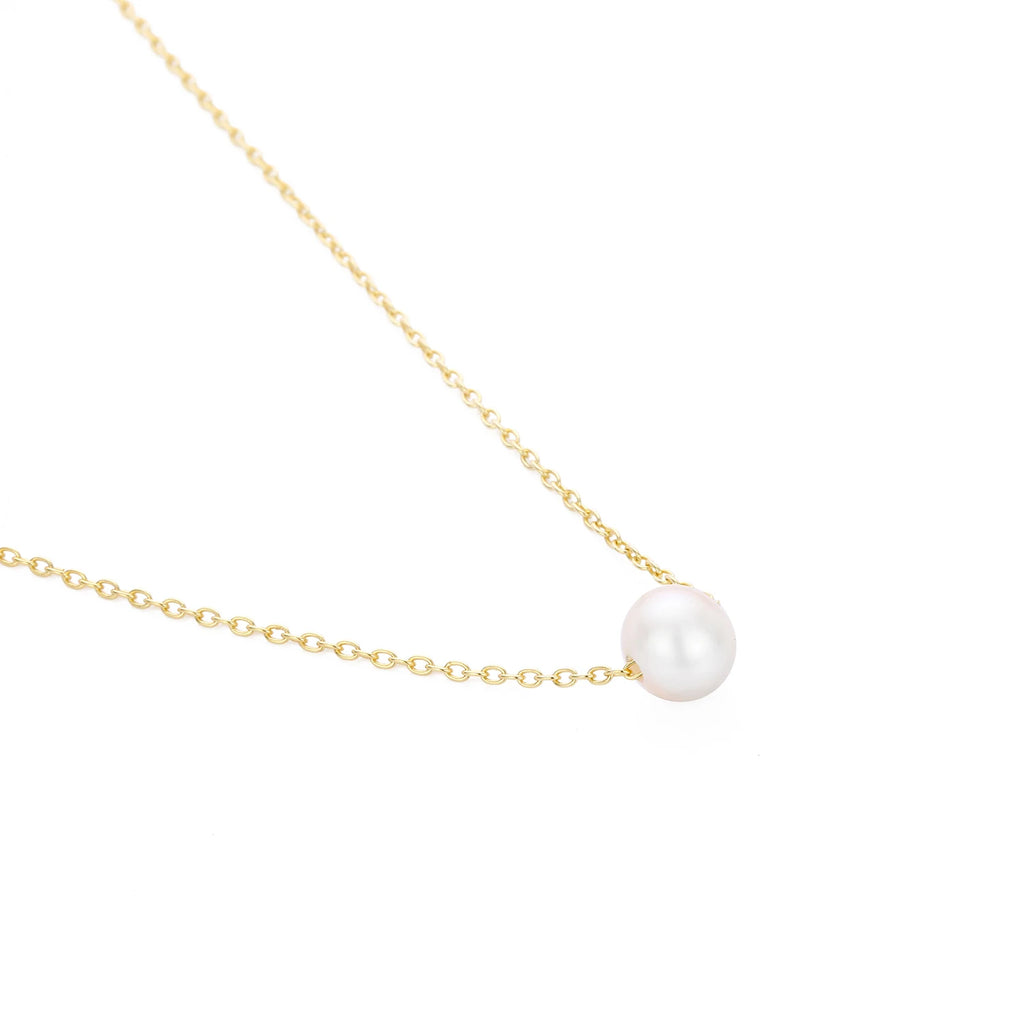 Lustrous Pearl Drop Necklace