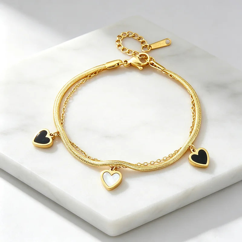 Layered Snake Chain Bracelet