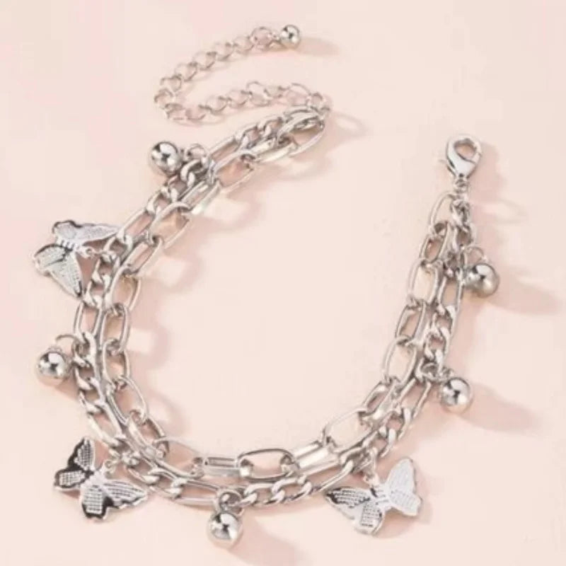 Delicate Layered Heart Bracelet